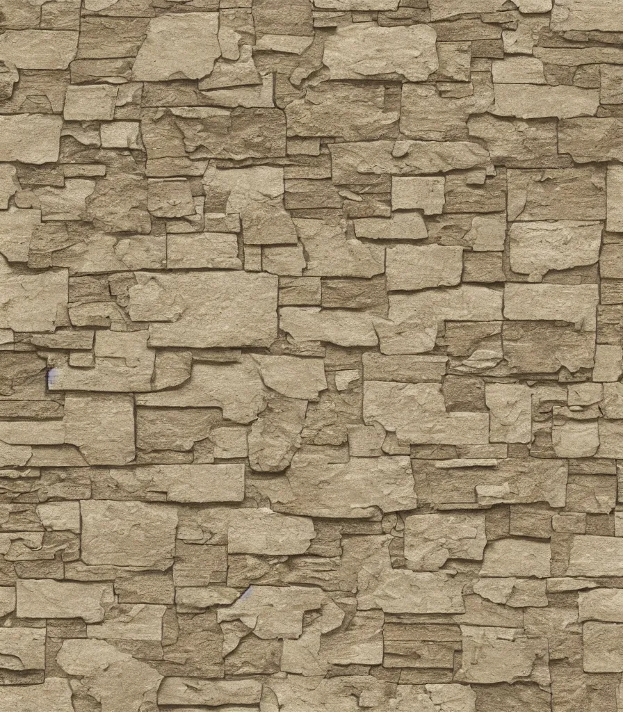 Image similar to texture map of beige stone with horizontal rectilinear engraving cutout