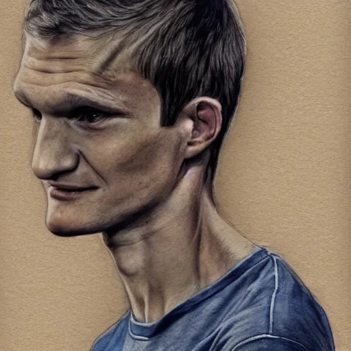 Prompt: full body sketch of vitalik buterin, high detail face, perfect anatomy, watercolor background, pencil art, ink and pencil, hyperrealistic, hyperdetailled, digital art, greg rutkowski, artstation, 8 k, beautiful drawing, paper texture, spray paint, watercolors