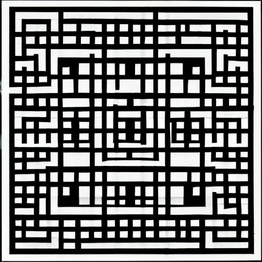 Image similar to black squares on 4 corners, symmetrical positioning