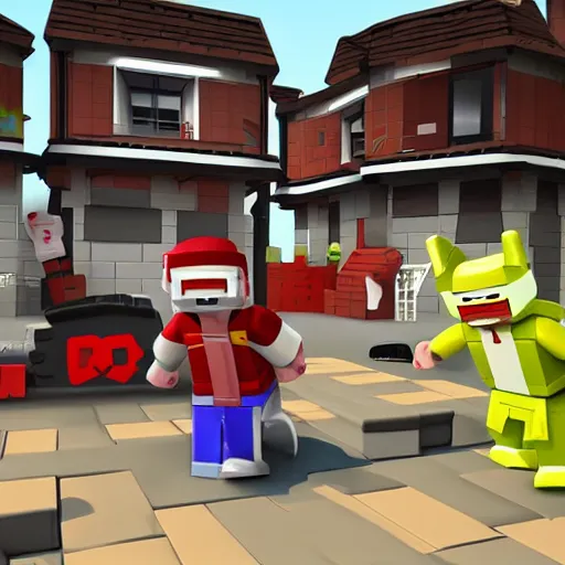 Image similar to roblox da hood