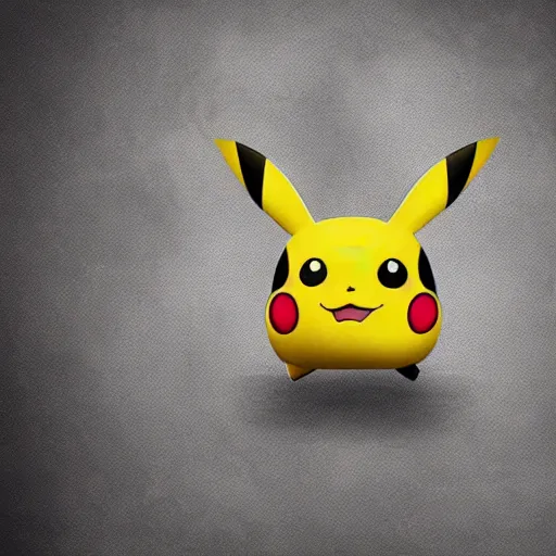 Image similar to a sad pikachu, dramatic portrait, high-contrast photograph, deep sadness, 4k, highly detailed