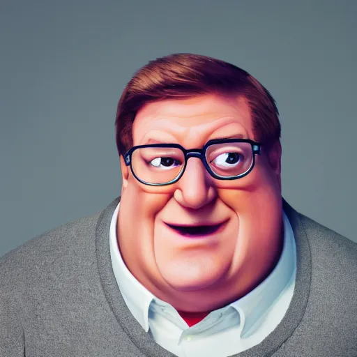 Image similar to Peter Griffin in real life, Portrait Photography, 4k UHD