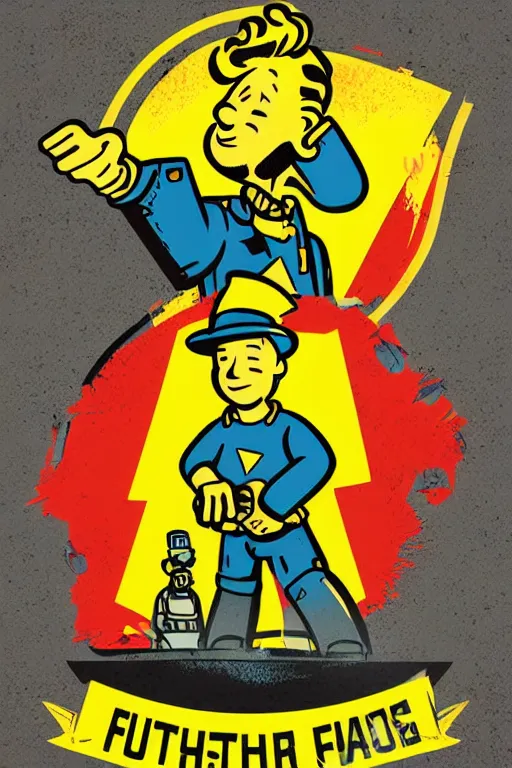 Image similar to fallout 7 6 retro futurist illustration art by butcher billy, sticker, colorful, illustration, highly detailed, simple, smooth and clean vector curves, no jagged lines, vector art, smooth andy warhol style