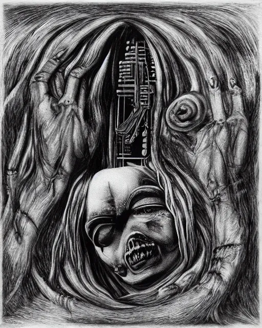 Image similar to Pink Floyd by HR Giger