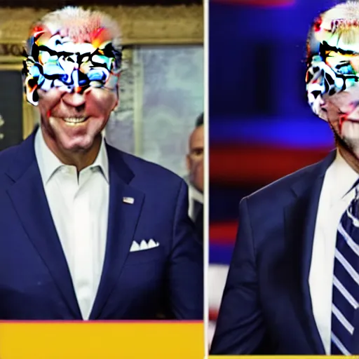 Prompt: joe biden with the wwe title