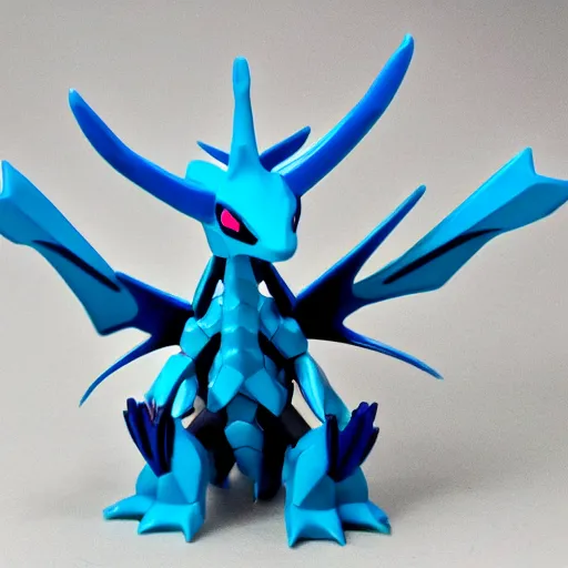 Image similar to Dialga the Pokémon, mini figure, photo, trending on artstation