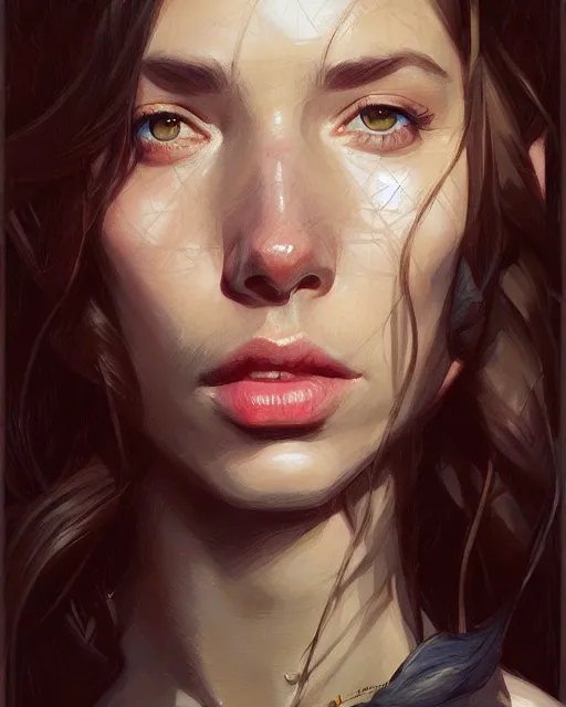 Image similar to i'm not a hero, composition, audrey plaza, realistic shaded, fine details, realistic shaded lighting poster by magali villeneuve, artgerm, jeremy lipkin and michael garmash and rob rey