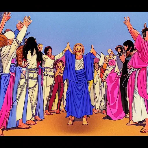 Prompt: jesus christ superstar by, yoshiyuki tomino