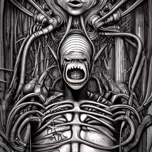 Image similar to HR Giger style toilet