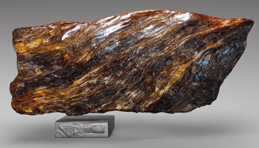 Image similar to kintaro miura petrified wood slab aquatic horror shape diablo canine rendered extremely detailed