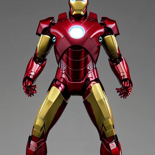 Image similar to iron man, playstation 1 render