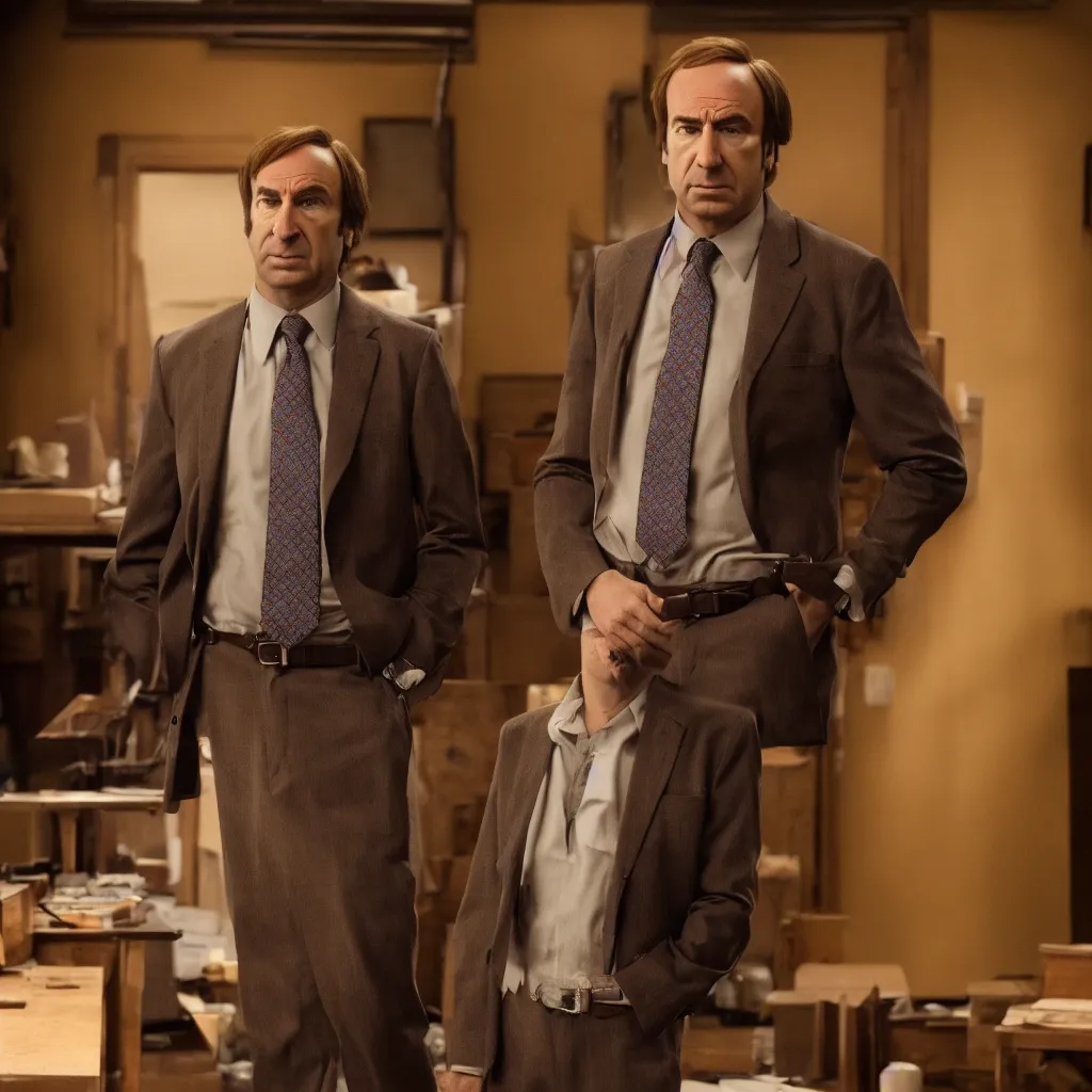 Prompt: saul goodman in the backrooms, photo, cinematic, 4 k