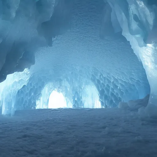 Prompt: ice cave