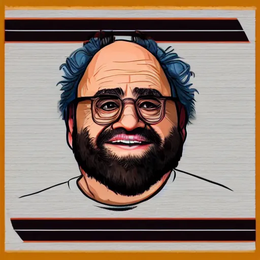 Prompt: danny devito, vectorart, gta 5,