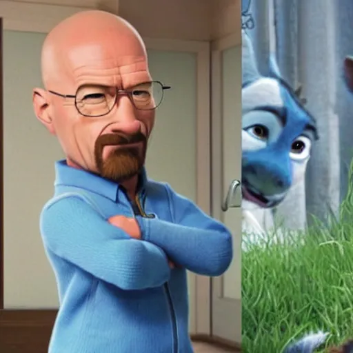 Image similar to Walter White played by Judi Hopps from Zootopia