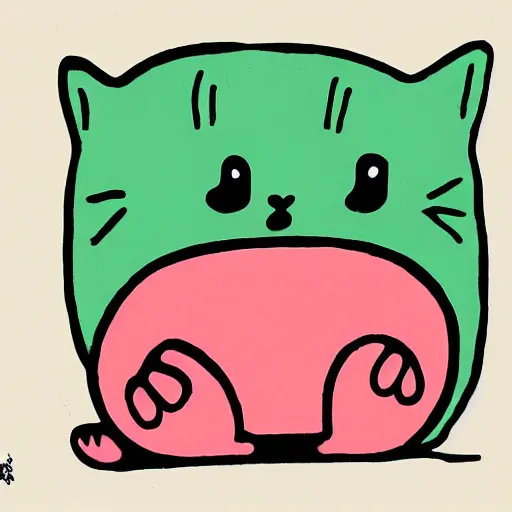 Image similar to cute cat by jean jullien