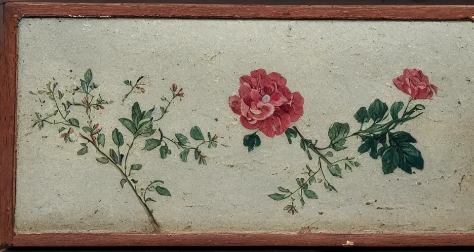 Prompt: a beautiful reverse glass painting sign from the 1 9 th century