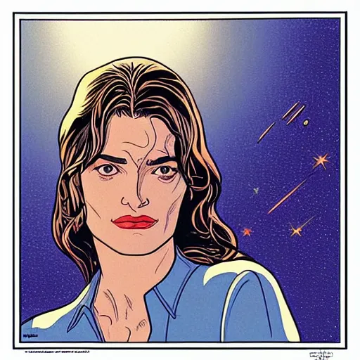 Image similar to “ rachel weisz retro minimalist portrait by jean giraud, moebius starwatcher comic, 8 k ”