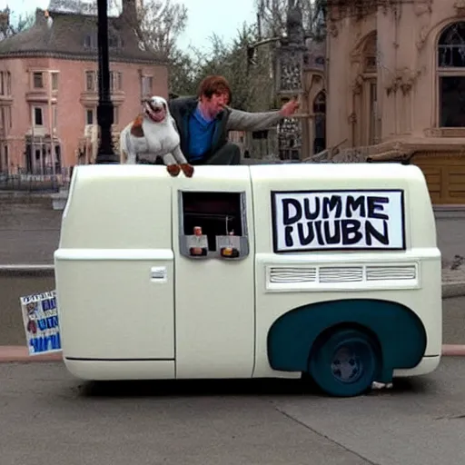 Image similar to dumb and dumber dog van from the dumb and dumber movie