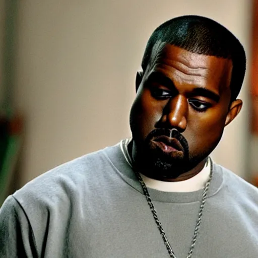 Image similar to a cinematic film still of Kanye West starring in Everybody Hates Chris