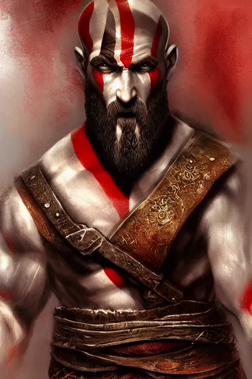 Image similar to poster for game god of war, highly detailed, centered, digital painting