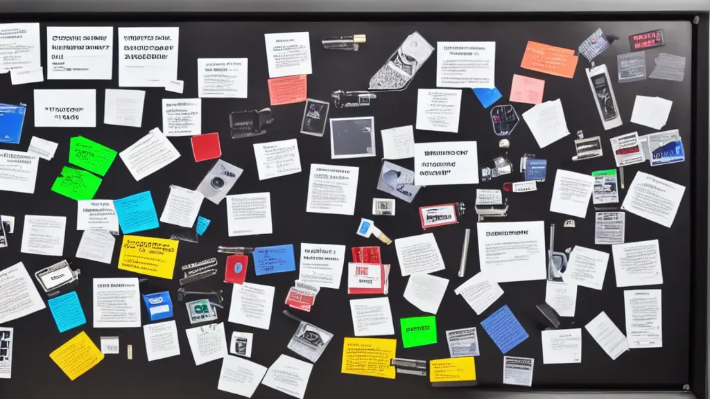 Image similar to Image-filled evidence board for a government conspiracy about vaping