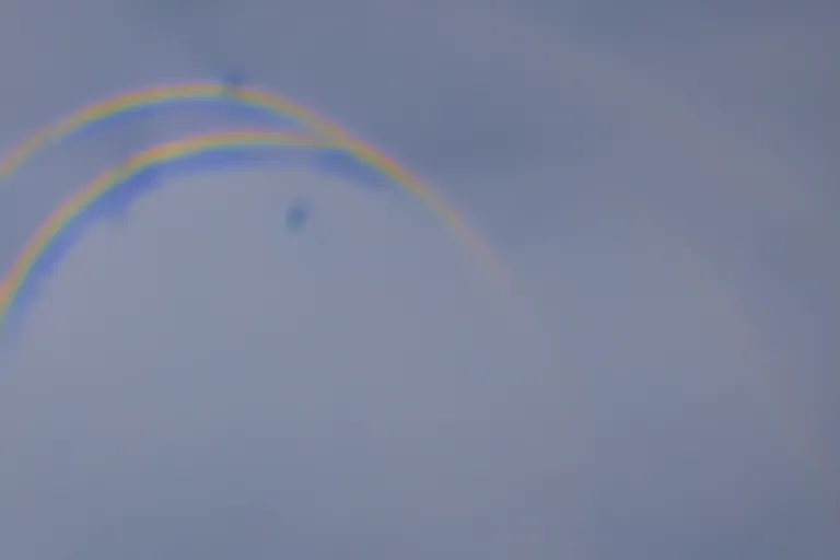Prompt: photo close - up of rainbow floating in air, sony a 7 0 0 8 0 mm hdr
