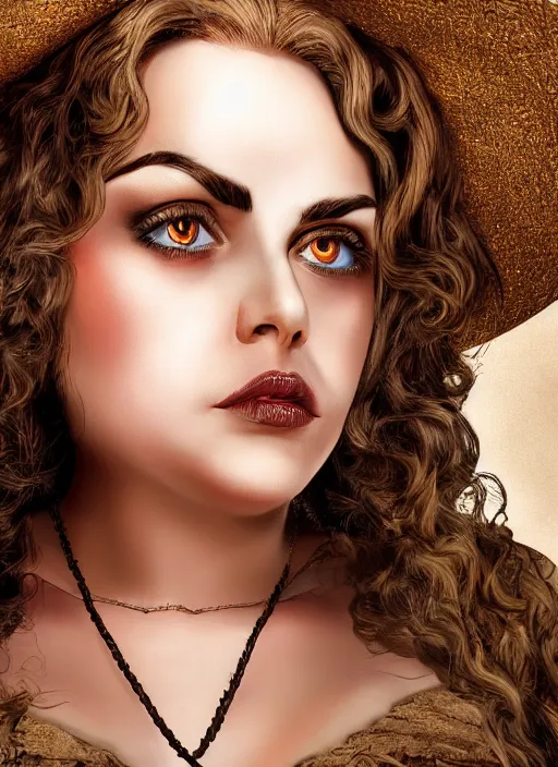Prompt: a portrait one person, beautiful female sheriff body, big eyes, plump lips, western saloon theme, detailed faces