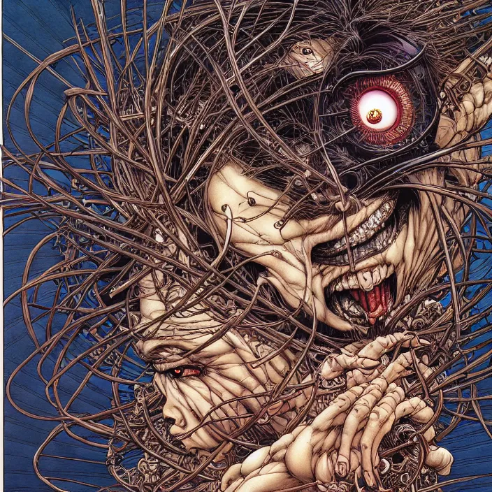 Image similar to portrait of crazy splinter, symmetrical, by yoichi hatakenaka, masamune shirow, josan gonzales and dan mumford, ayami kojima, takato yamamoto, barclay shaw, karol bak, yukito kishiro