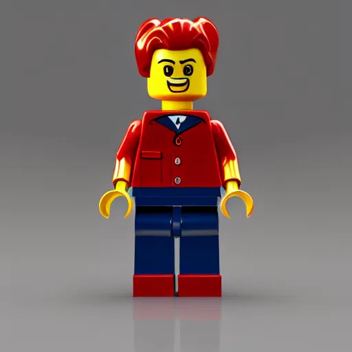 Prompt: a Lego minifig of Rosie the Riveter, high detail, realistic octane render, soft lighting, Dynamic pose, close-up, 8k