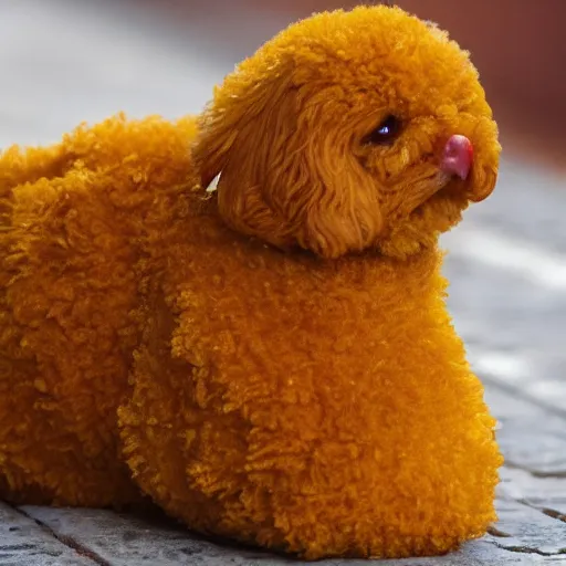 Prompt: A chicken nugget dog