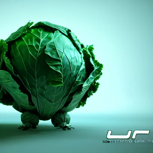 Prompt: high quality 3 d render very cute cyborg cabbage! cabbage leaves as dollars!! kale! incorporated speakers!, cyberpunk highly detailed, unreal engine cinematic smooth, in the style of blade runner & detective pikachu, hannah yata charlie immer, moody light, low angle, uhd 8 k, sharp focus