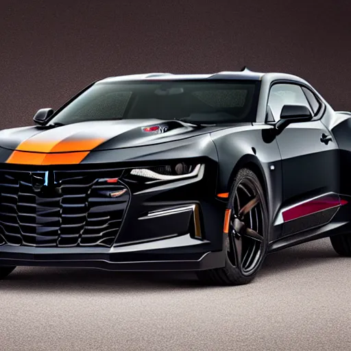 Image similar to Black Chevrolet Camaro LT, Ashpalt 9, Professional Photography, Promotional Photo, 4K