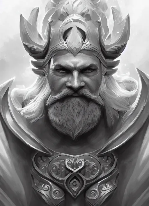 Image similar to a highly detailed illustration of zeus, intricate, elegant, highly detailed, centered, digital painting, artstation, concept art, smooth, sharp focus, league of legends concept art, wlop.