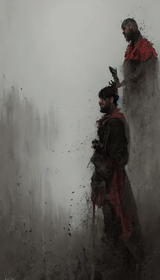 Prompt: portrait of a digital shaman, by jakub rozalski