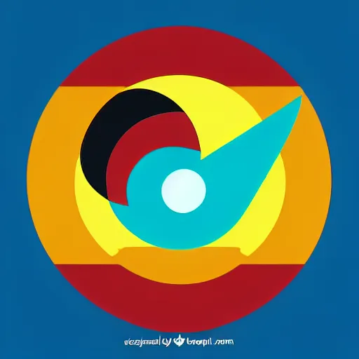 Image similar to pokemon logo , 2d , vector illustration , gradient , professional , colorful