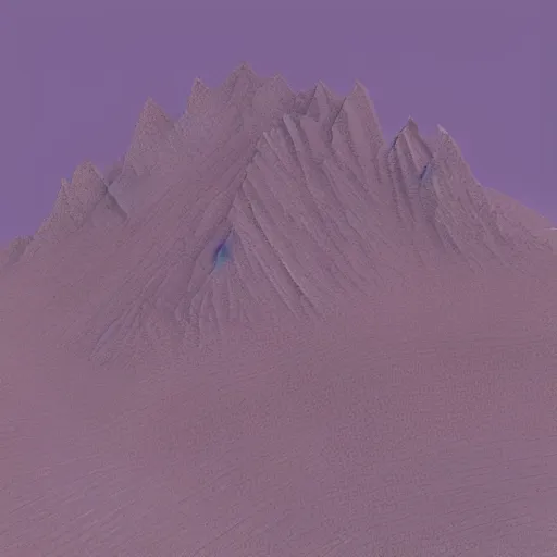 Prompt: “ aerial view of a mountain, fog on the ground, voxel, sharp lines ”