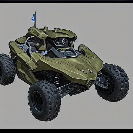 Image similar to concept art blueprint halo new atv vehicles