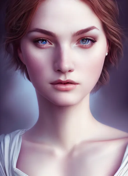 Image similar to a gorgeous scottish female photo, professionally retouched, soft lighting, realistic, smooth face, full body shot, torso, dress, perfect eyes, sharp focus on eyes, 8 k, high definition, insanely detailed, intricate, elegant, art by artgerm and jason chan