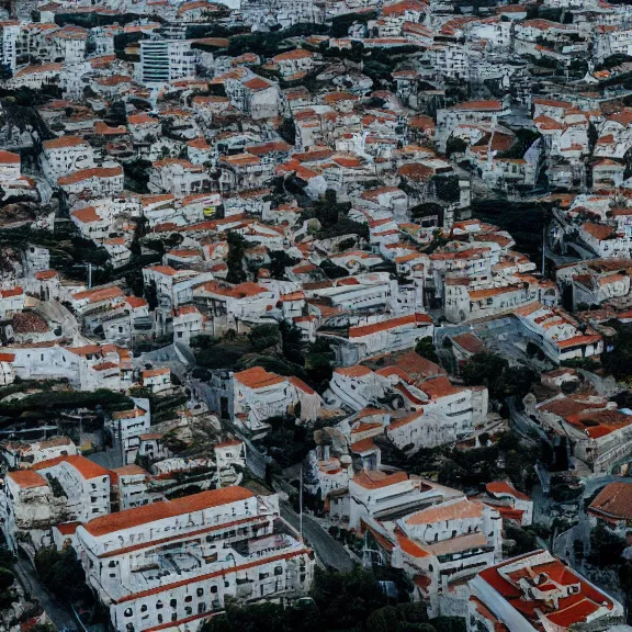 Image similar to A post-apocalyptic photo of the Portuguese city of Amadora, award-winning, 4k