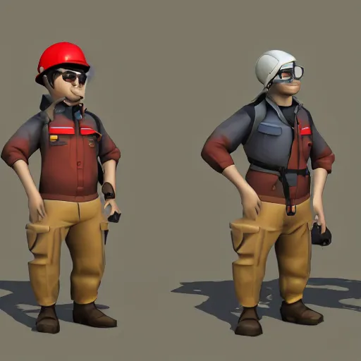 Prompt: tf 2 engineer swag