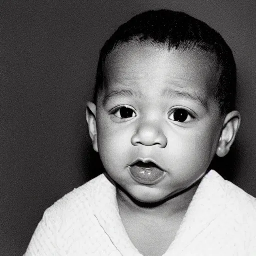 Prompt: a photograph of baby Jay Z