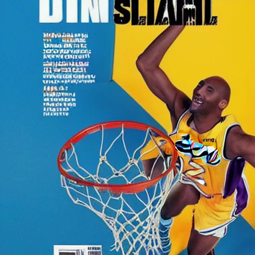 Image similar to basket ball shot kobe slam dunk magazine cover 🔥 🔥 🔥 🔥