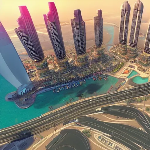 Image similar to gta : dubai, dynamic