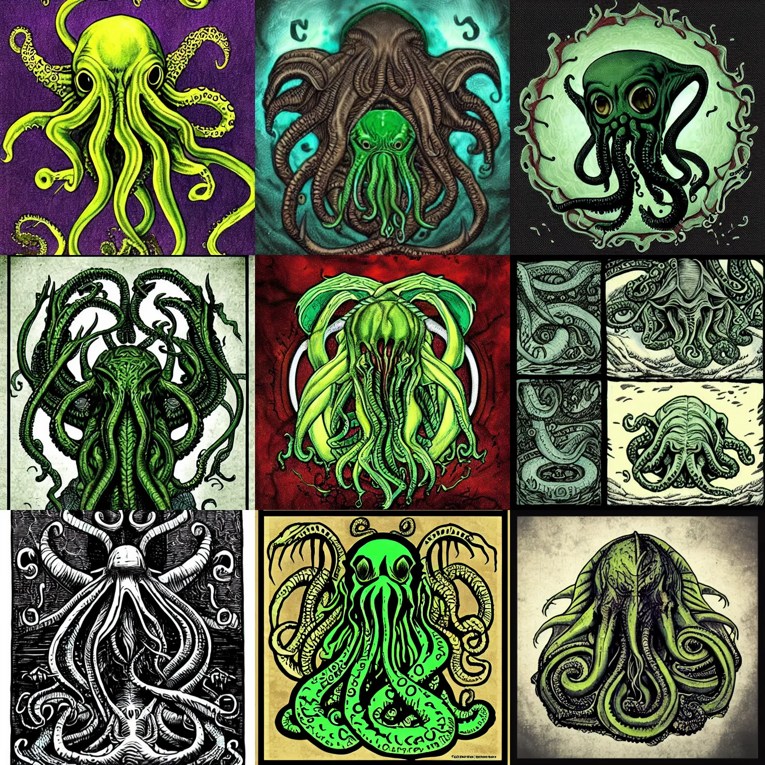 Prompt: Cthulhu, lovecraftian,