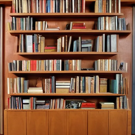 Image similar to photo of bookshelf designed by frank lloyd wright