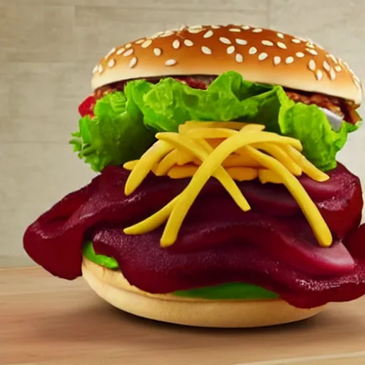 Image similar to Mcdonalds new dish - the McBeet