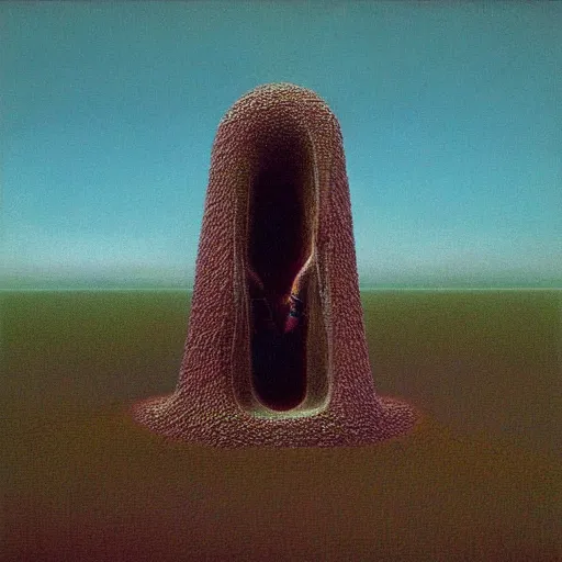 Image similar to tame impala album cover made by zdzisław beksiński