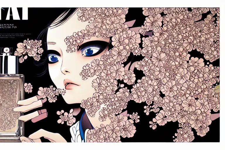 Image similar to fragrance advertising campaign by katsuhiro otomo, highly detailed, high contrast, intricate