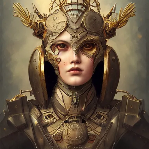 Image similar to ultra realist soft painting of a single attractive gynoid female sillicon skin armored, curiosities carnival, partial symmetry accurate features, very intricate details, focus, curvy, artstyle Tom Bagshaw, award winning